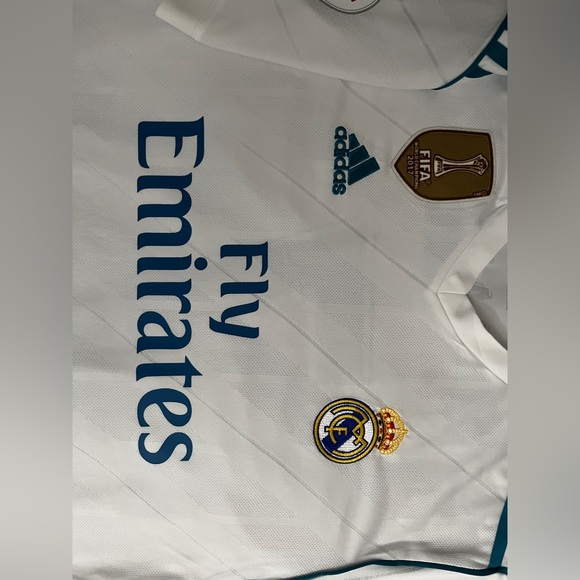 Ronaldo #7 2018 Real Madrid White Home Soccer Jersey Retro - Picture 4 of 6